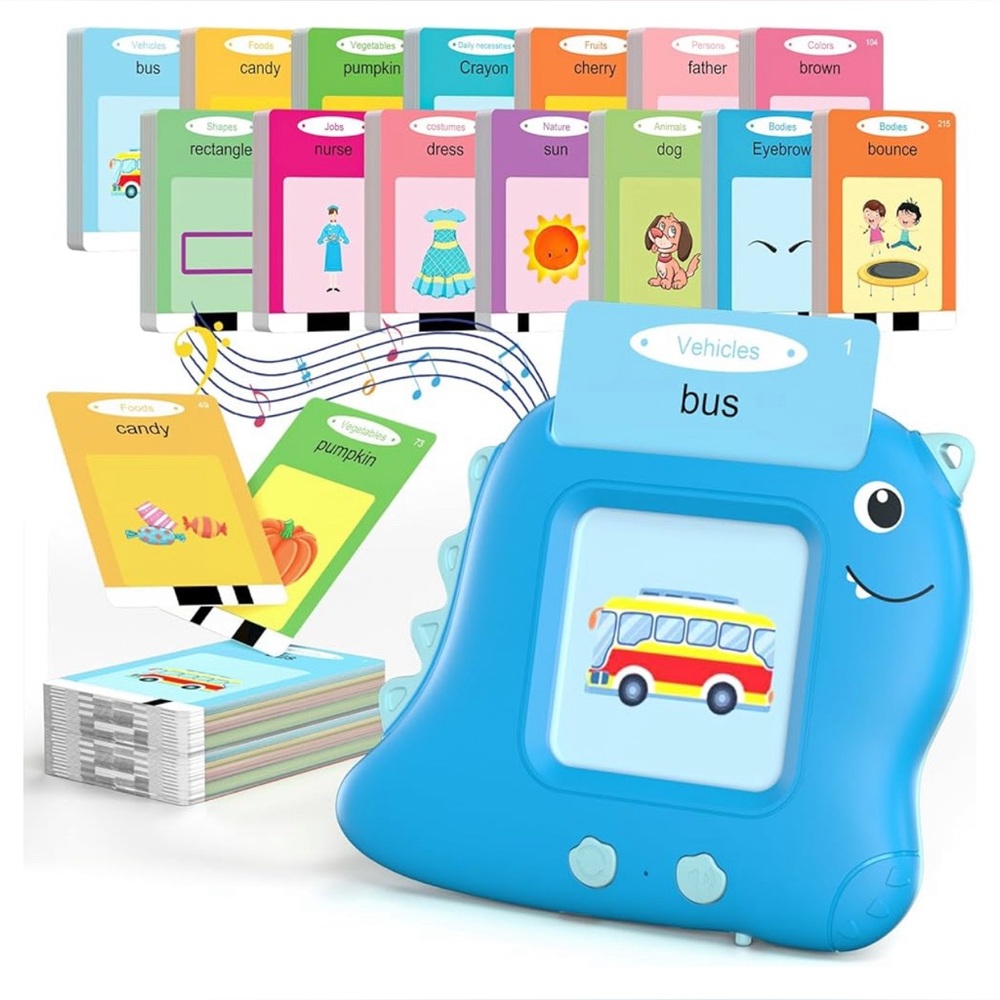 Toddler Kids Toys Talking Flash Cards for 1 2 3 4 5 6 Year Old Boys Girls